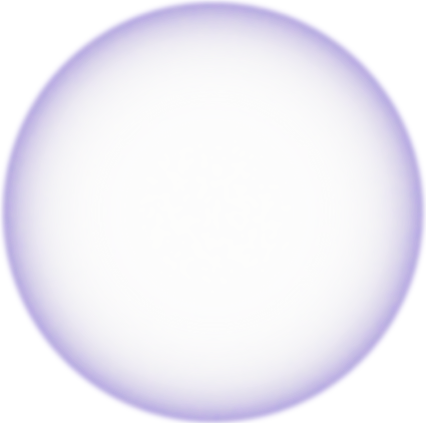 Dreamy Gradient Circle in Outlined Purple